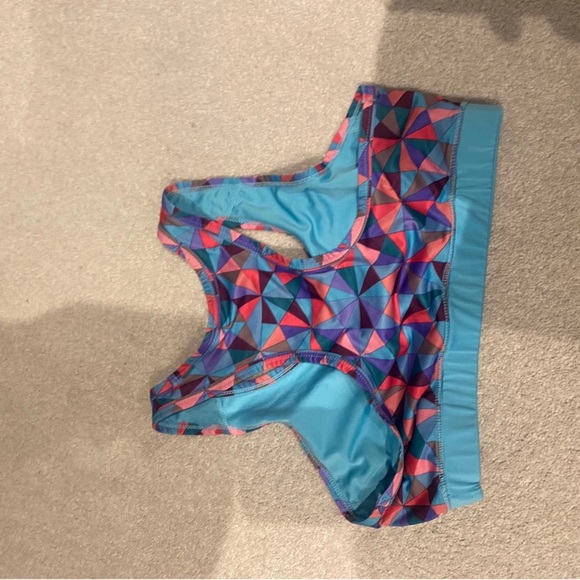Tops - Colorful Geometric Sports Bra